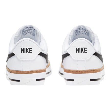 Nike Kids' Grade School Court Legacy Shoes, Boys, Tennis, Sneakers, Leather, Cushioned