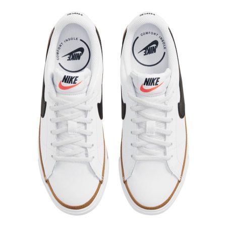 Nike Kids' Grade School Court Legacy Shoes, Boys, Tennis, Sneakers, Leather, Cushioned