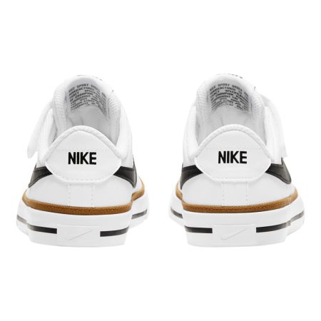 Nike Kids' Pre-School Court Legacy Shoes, Boys, Tennis, Sneakers, Lace, Velcro, Cushioned