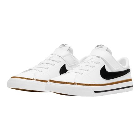 Nike Kids' Pre-School Court Legacy Shoes, Boys, Tennis, Sneakers, Lace, Velcro, Cushioned