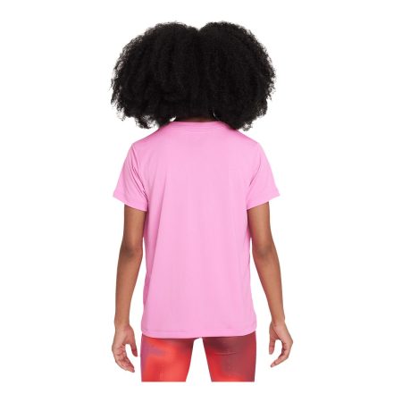 Nike Girls' Dri-FIT V Neck Swoosh T Shirt