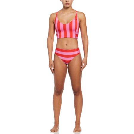 Nike Women's Mid Waist Bottom Stripe Tankini