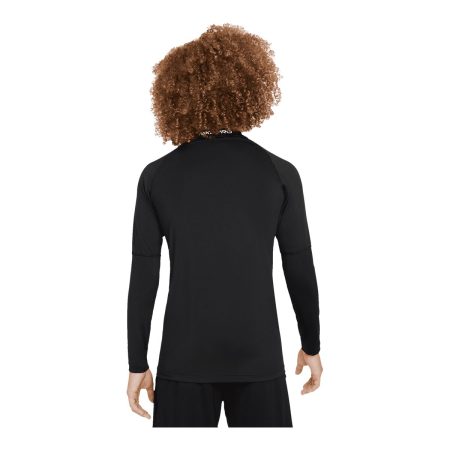 Nike Pro Boys' Dri-FIT Fitted Long Sleeve Shirt