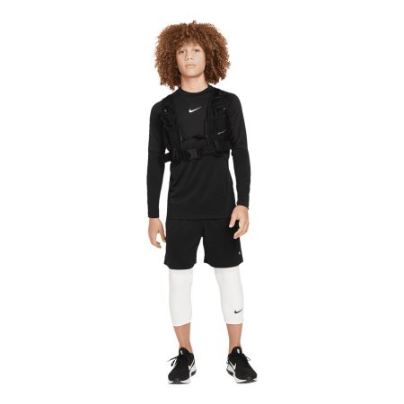 Nike Pro Boys' Dri-FIT Fitted Long Sleeve Shirt