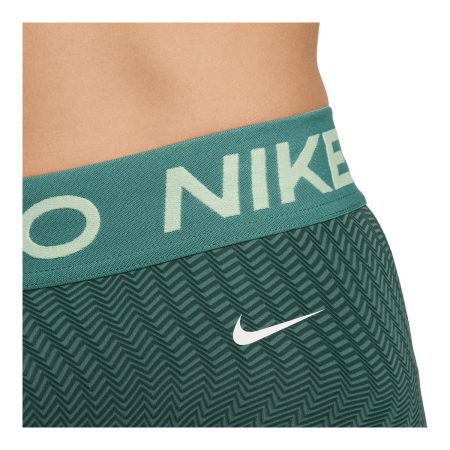 Nike Pro Women's Dri-FIT Mid Rise 3 Inch All Over Print Shorts