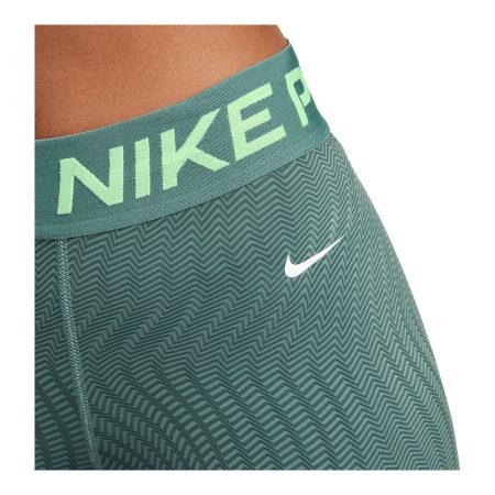 Nike Pro Women's Dri-FIT Mid Rise 3 Inch All Over Print Shorts