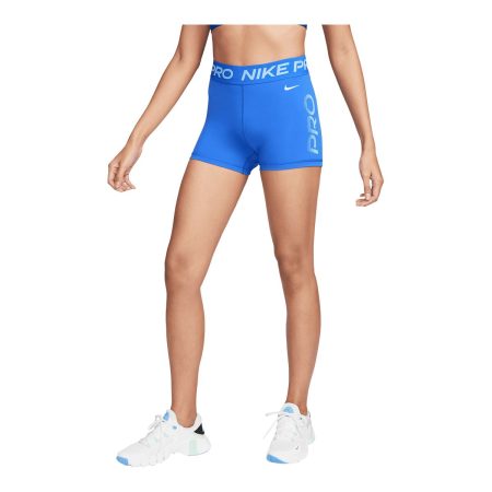 Nike Pro Women's Dri-FIT Mid-Rise 3 Inch Graphic Shorts