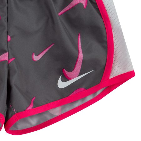 Nike Toddler Girls' 2-4 3D Swoosh All Over Print Tempo Shorts Set