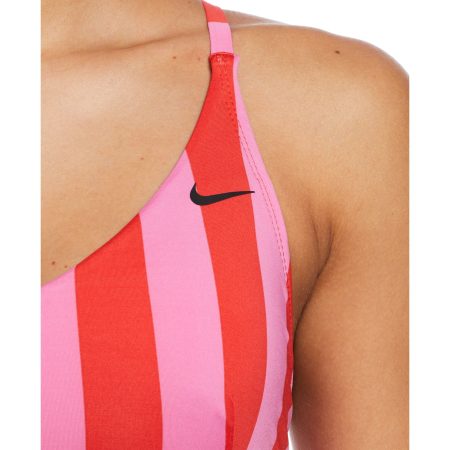 Nike Women's V Neck Midkini Statement Stripe Tankini