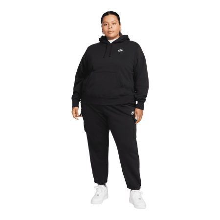 Nike Women's Club Fleece Cargo Jogger Pants, Casual, Lounge, Mid Rise