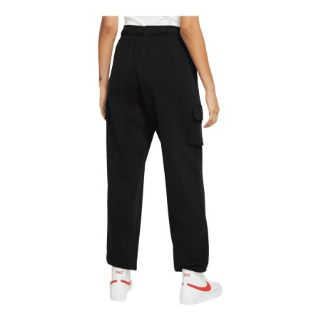 Nike Women's Club Fleece Cargo Jogger Pants, Casual, Lounge, Mid Rise