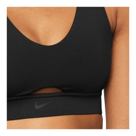 Nike Women's Dri-FIT Indy V-Neck Plunge Cutout Low Sports Bra