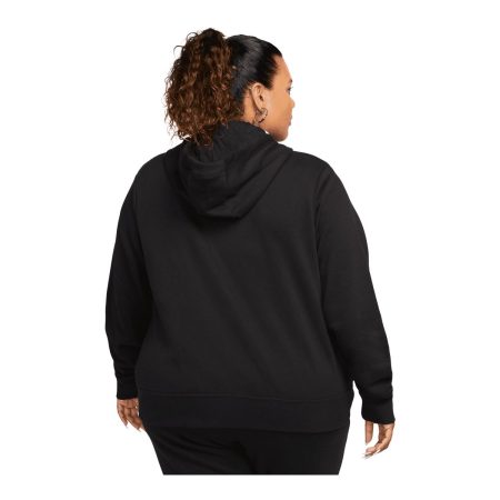 Nike Women's Plus Size Club Fleece Standard Full Zip Hoodie