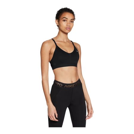 Nike Women's Indy V-Neck Sports Bra, Low Impact, Padded