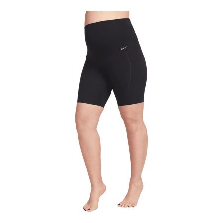 Nike Women's Maternity Dri-FIT Zenvy High Rise 8 Inch Shorts