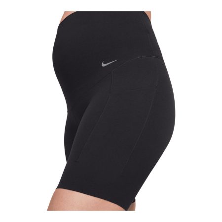 Nike Women's Maternity Dri-FIT Zenvy High Rise 8 Inch Shorts