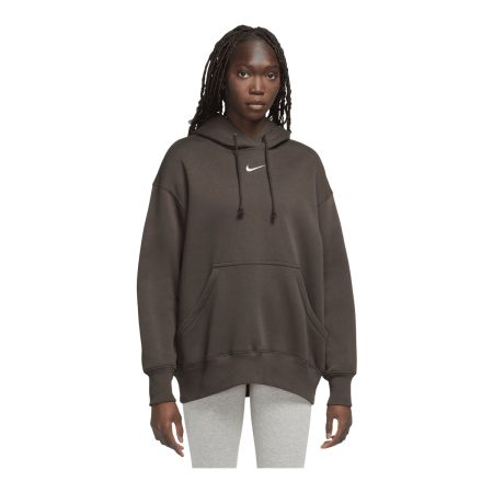 Nike Women's Phoenix Pullover Sweatshirt Hoodie, Fleece, Oversized, Kangaroo Pocket