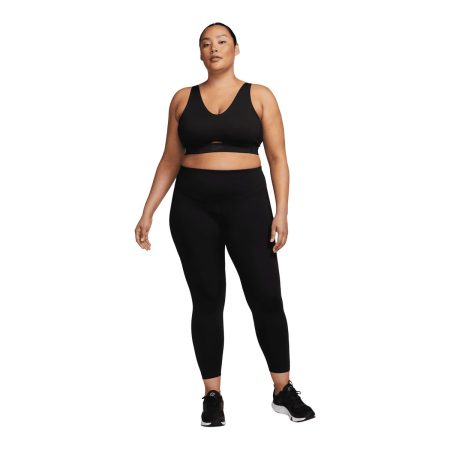 Nike Women's Plus Size Dri-FIT Indy VNK Plunge Cutout Low Sports Bra