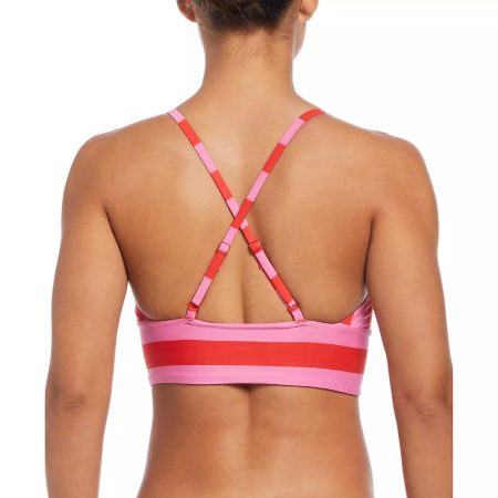 Nike Women's V Neck Midkini Statement Stripe Tankini