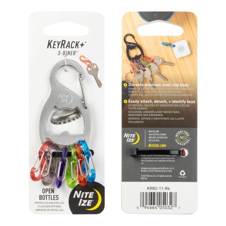 Nite Ize Key Rack S-Biner Carabinder Clip, Stainless Steel