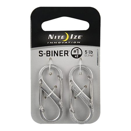 Nite Ize S-Biner Size #1 (2 Pack) - Stainless Steel