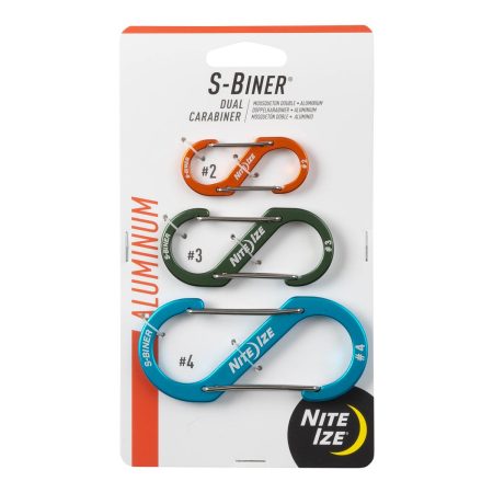 Nite Ize S-Biner Aluminum Dual Carabiner 3-pack Assorted