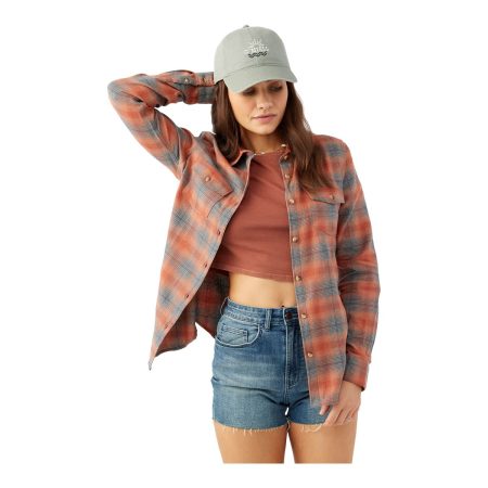 O'Neill Women's Nash Woven Flannel Top