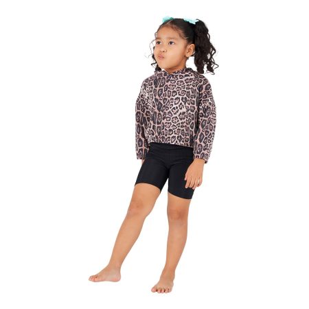 Onzie Girls' Black Rib Bike Shorts