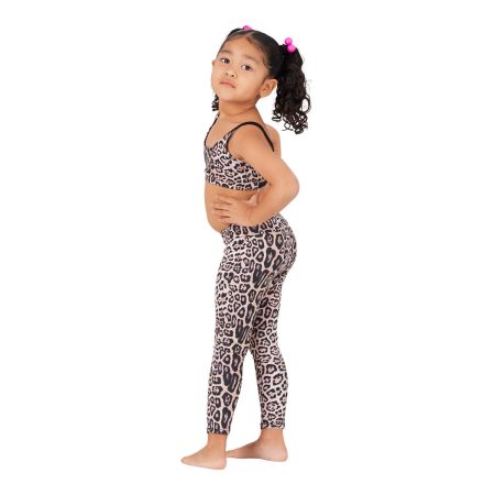 Onzie Girls' Leopard Elastic Sports Bra