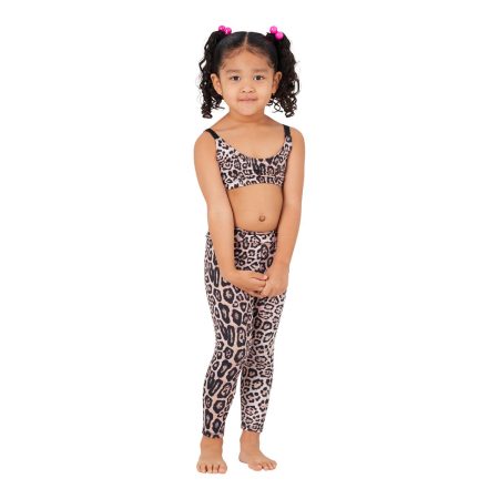 Onzie Kids' Toddler Girls' Leopard Leggings, Casual, Stretch