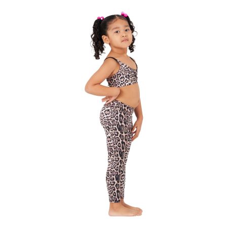 Onzie Kids' Toddler Girls' Leopard Leggings, Casual, Stretch