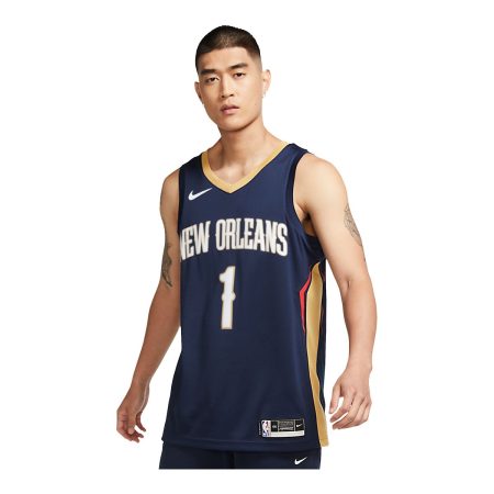 New Orleans Pelicans Nike Men's Swingman - Icon Edition Basketball Jersey, NBA