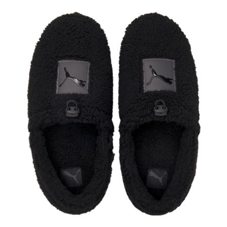 PUMA Women's Tuff Mocc Sherpa Slippers, Slip On, Moccasin, Closed Heel, Indoor, Outdoor