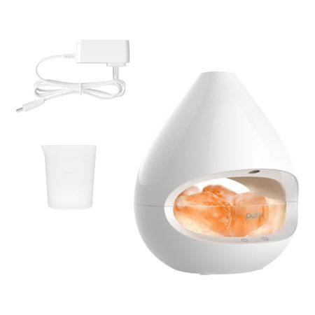 Pureglow Himalayan Salt Rock Lamp And Oil Diffuser