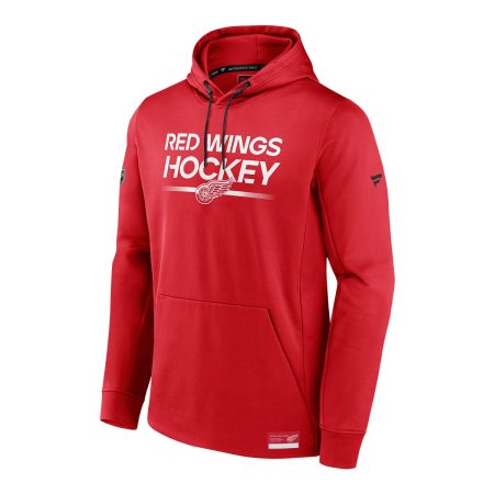 Detroit Red Wings Fanatics Authentic Pro Rink Poly Fleece Hoodie