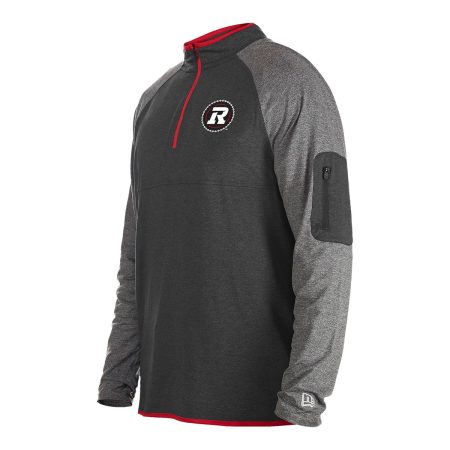 Ottawa Redblacks New Era Quarter Zip Long Sleeve Top