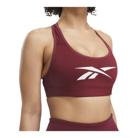 Reebok Women's Lux Vector Medium Sports Bra