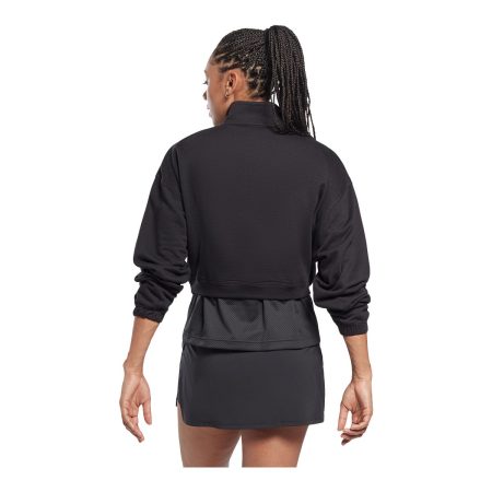 Reebok Women's Workout Knit 1/4 Zip Jacket