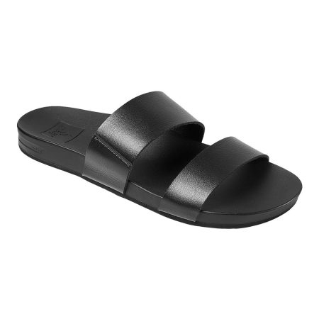 Reef Women's Cushion Bounce Vista Two Strap Comfortable Leather Wide Fit Sandals