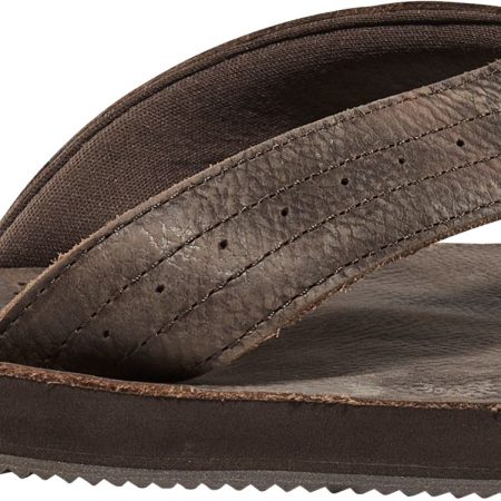 Ripzone Men's Dune Leather Cushioned Supported Flip Sandals