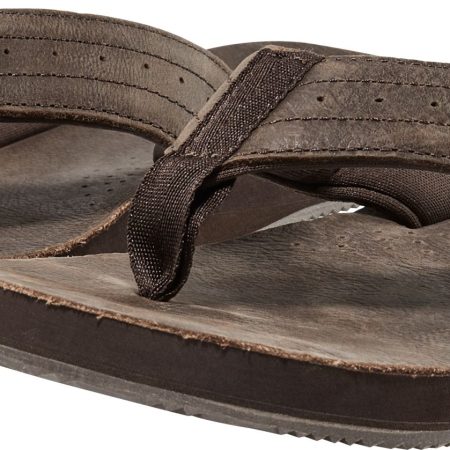 Ripzone Men's Dune Leather Cushioned Supported Flip Sandals