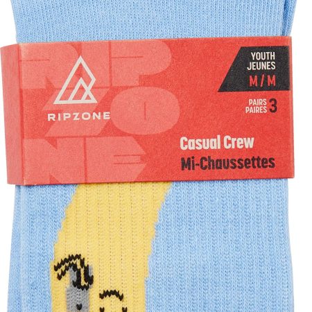 Ripzone Girls' Flamingo Crew Socks - 3 Pack