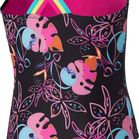 Ripzone Girls' SL Crossback One Piece Swimsuit