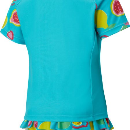 Ripzone Toddler Girls' SL 2-6X Ruffled Rashguard Set