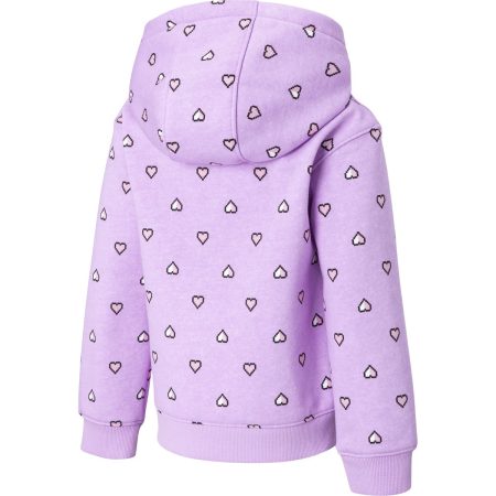 Ripzone Toddler Girls' 2-6 All Over Print Poppy Heart Hoodie