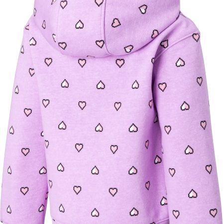 Ripzone Toddler Girls' 2-6 All Over Print Poppy Heart Hoodie