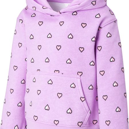 Ripzone Toddler Girls' 2-6 All Over Print Poppy Heart Hoodie