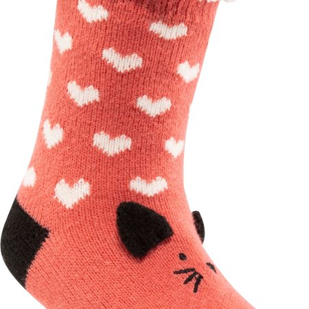 Ripzone Toddler Girls' Kitty Cozy Socks