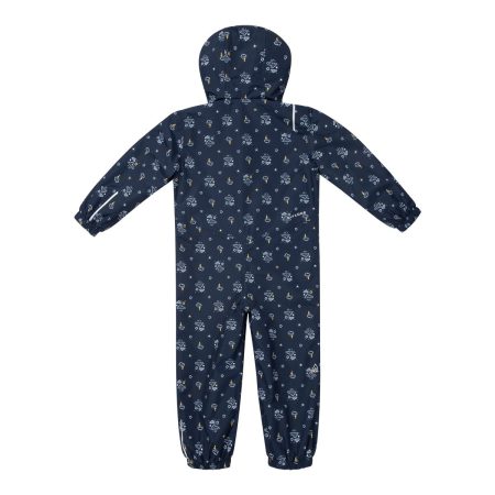 Ripzone Toddler Boys' 2-6 Fleece Peaches Printed Rainsuit