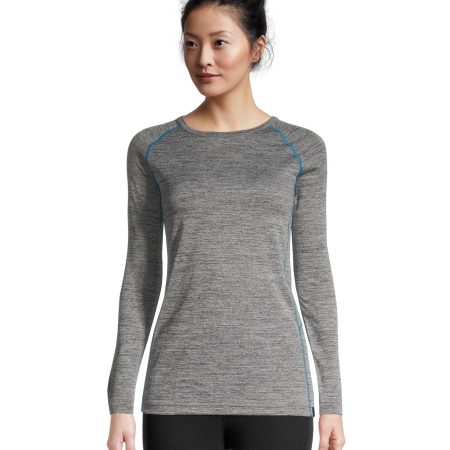 Ripzone Women's Poly Baselayer Crew Top - Charcoal